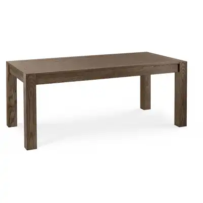 Dark Oak Large Extending Dining Table 6 to 10 Seater