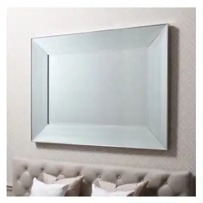 Tall Rectangular Silver Wall Mirror