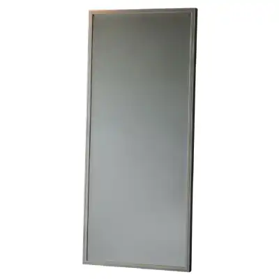 Rectangular Silver and Gold Leaner Wall Mirror Bevelled Glass 150x60cm