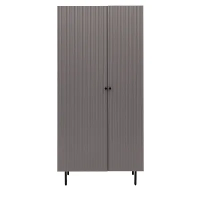 Internal Cupboard W810 x D500 x H1594mm 2 Door Wardrobe Grey