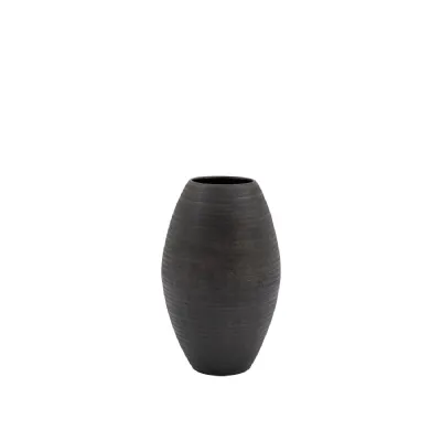 Black Aluminium Tall Vase Arrow