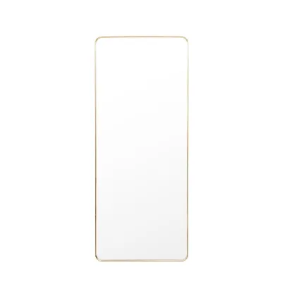 Glass Size mm W700 x H1700 Leaner Mirror Gold