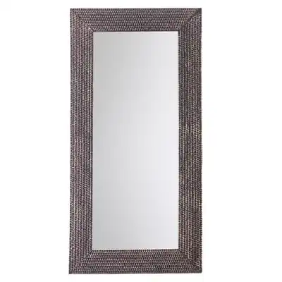 Grey Rectangular Leaner Wall Mirror