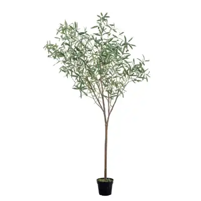 Large Realistic Artificial Green Olive Tree Plant in Pot 200cm Tall