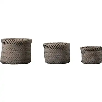 Basket Grey Set of 3
