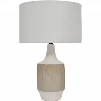 Porcelain Reeds Lamp With Shade E27 60W