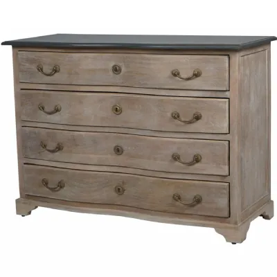 Laura Ashley Natural Wood Swannington 4 Drawer Chest of Drawers