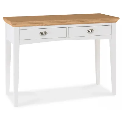 Ivory White Painted Oak Top Dressing Table
