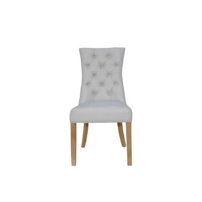 Modern Fabric Curved Button Back Dining Chair