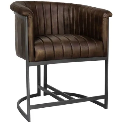 The Chair Collection Leather And Iron Classic Tub