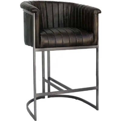 The Chair Collection Leather And Iron Bar