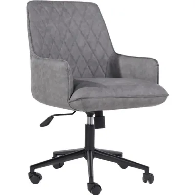 The Chair Collection Grey Diamond Stitch Office