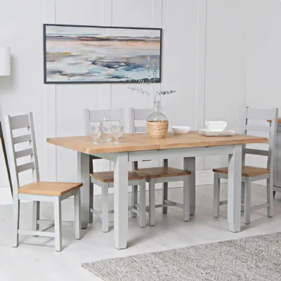 EA Dining Grey 1.2m butterfly extending table