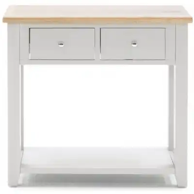 Grey Painted Oak Top Console Table
