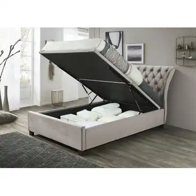 4ft 6in Ottoman Bed Grey