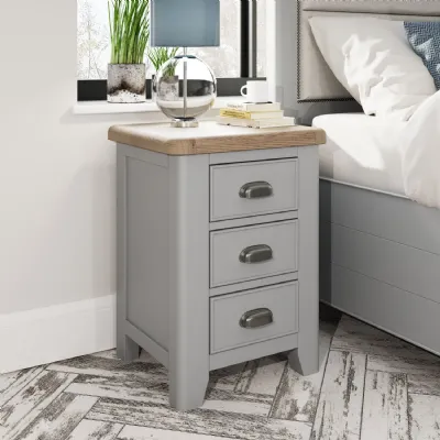 HOP Bedroom Grey Large Bedside Cabinet