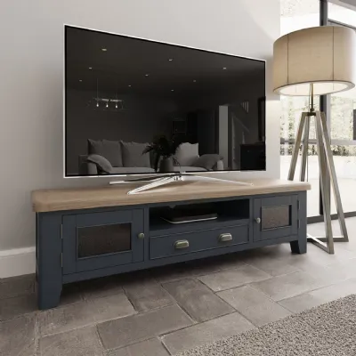 HOP Dining And Occasional Blue Extra large TV Unit