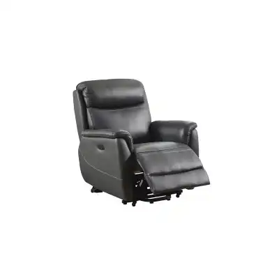 Chestnut Leather Twin Motor Lift and Rise Armchair
