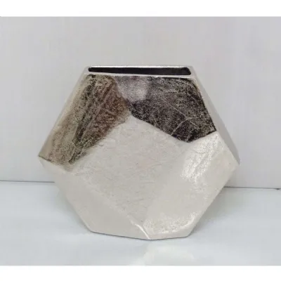 Mint Homeware Large Hexa Vase Nickel