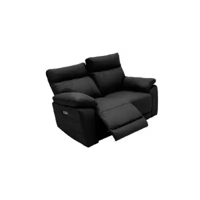 2 Seater Electric Recliner Black