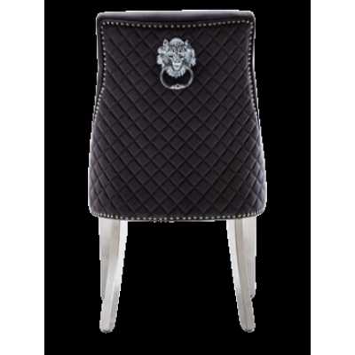 Chelsea Quilted Lion Knocker Dining Chair