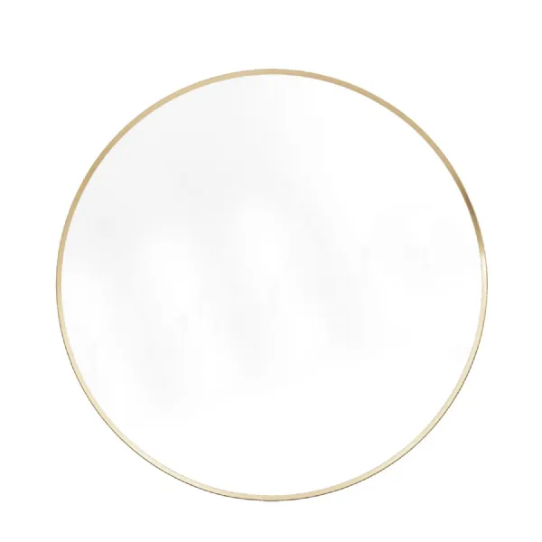 Glass Size mm W800 x W800 Large Round Mirror Gold