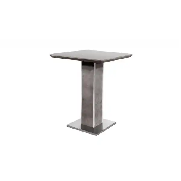 Grey Concrete Bar Table Metal Base