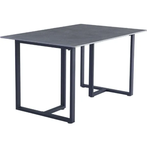 Grey Stone Fixed Top Dining Table 1.4m