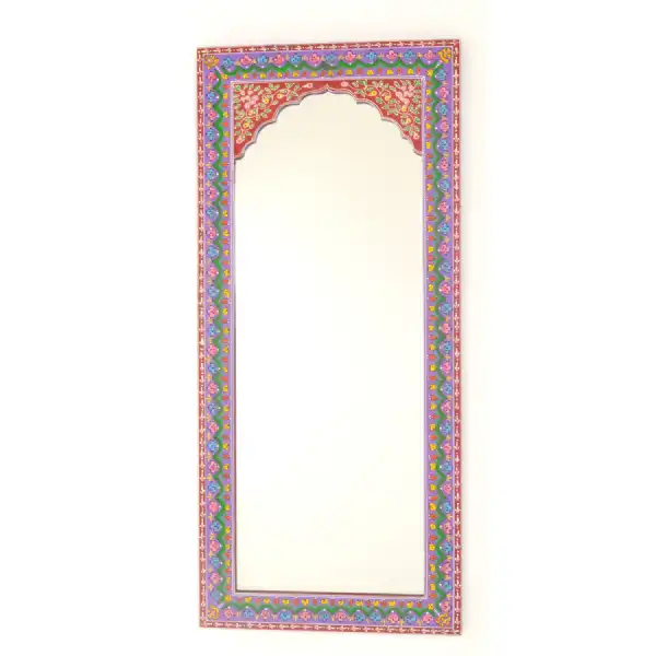 Tall Ornately Painted Mirror