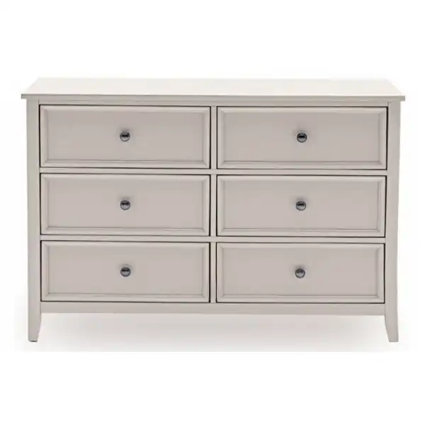Clay Grey Painted 6 Drawer Midi Chest