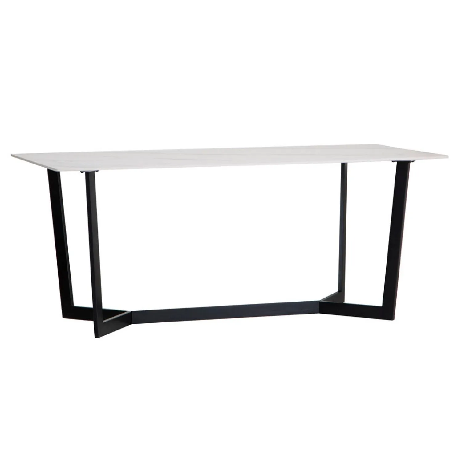 1.8m White Sintered Stone Dining Table T6 18T W