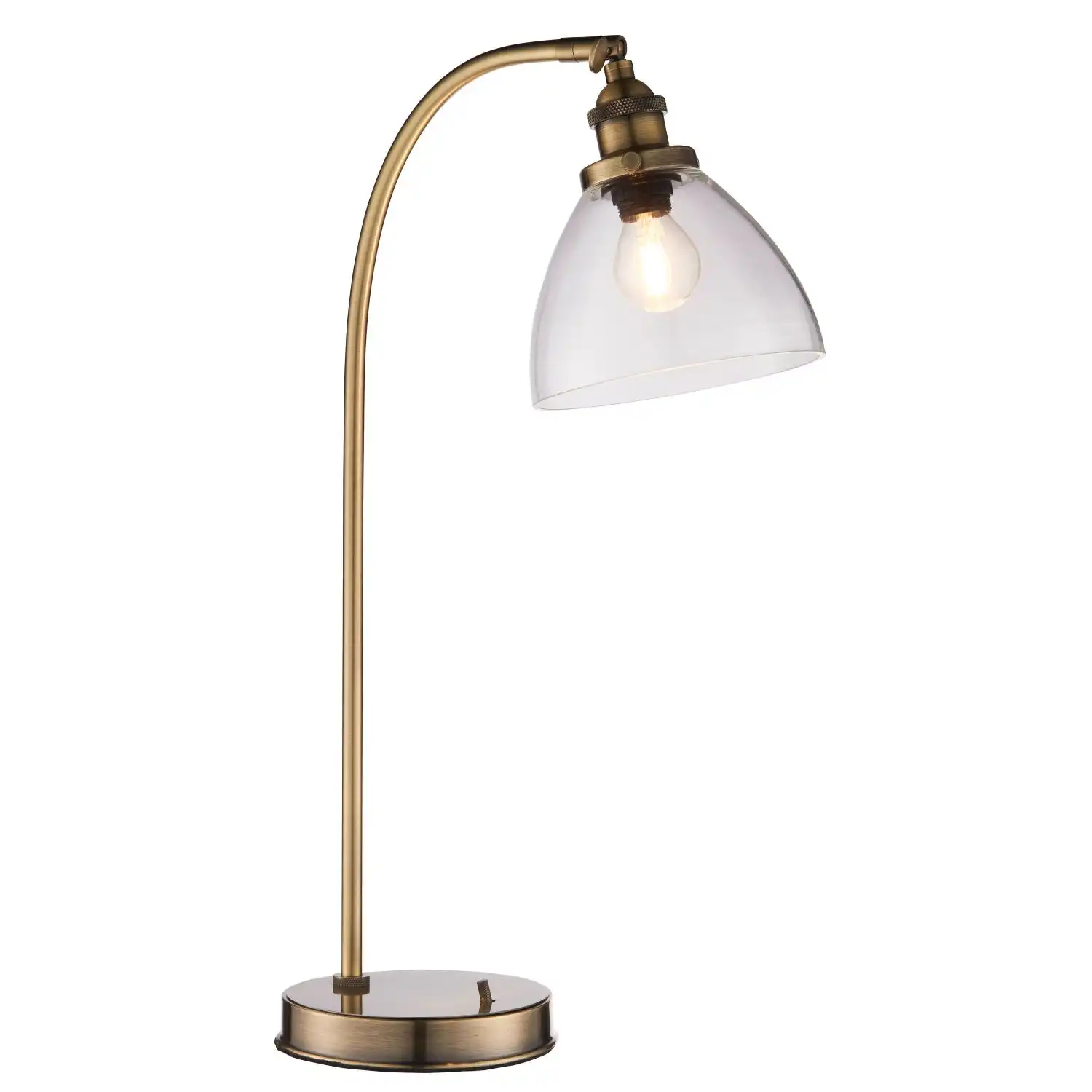 brass clear Table Lamp Brass