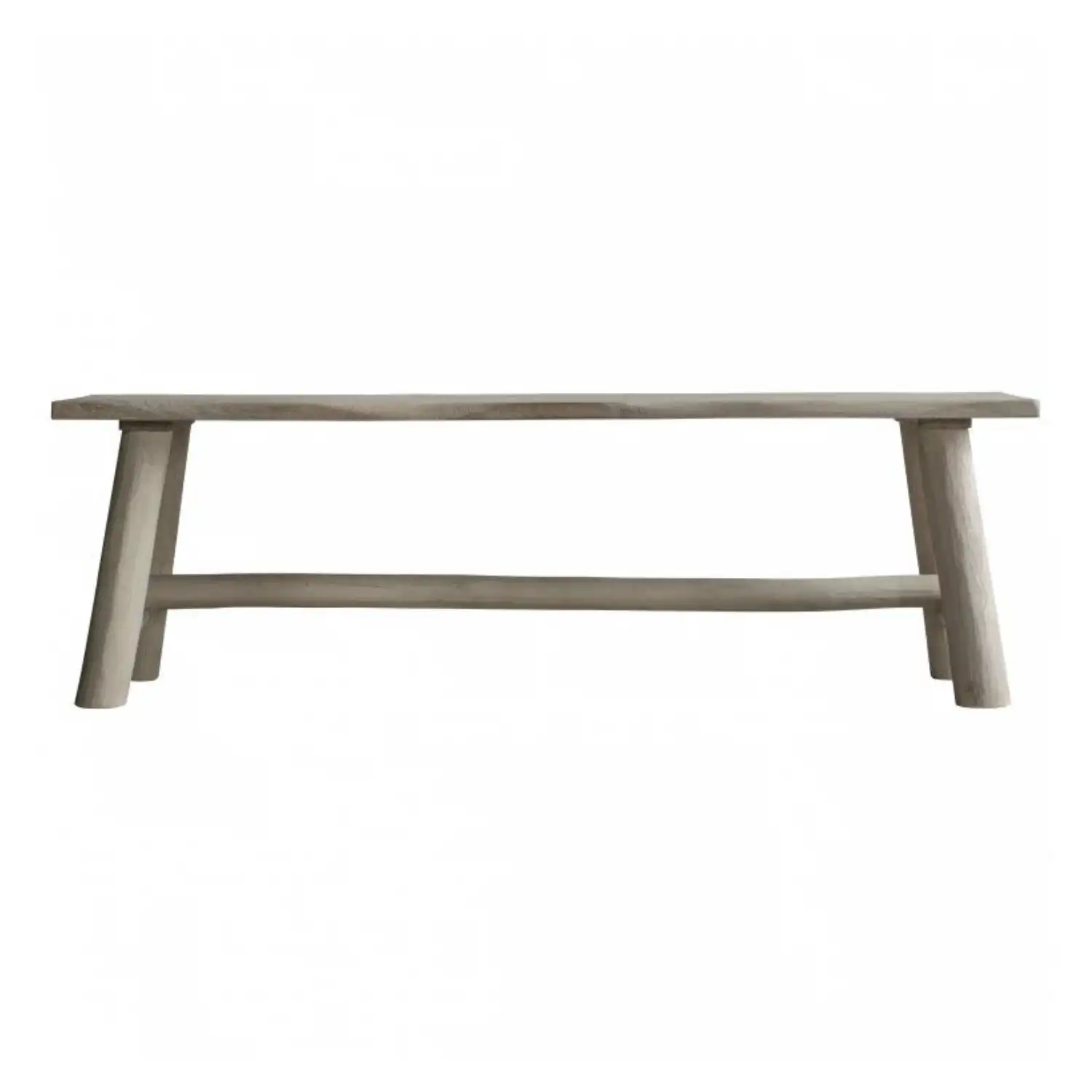 Rustic Wood Grey Dining Long Dining Bench
