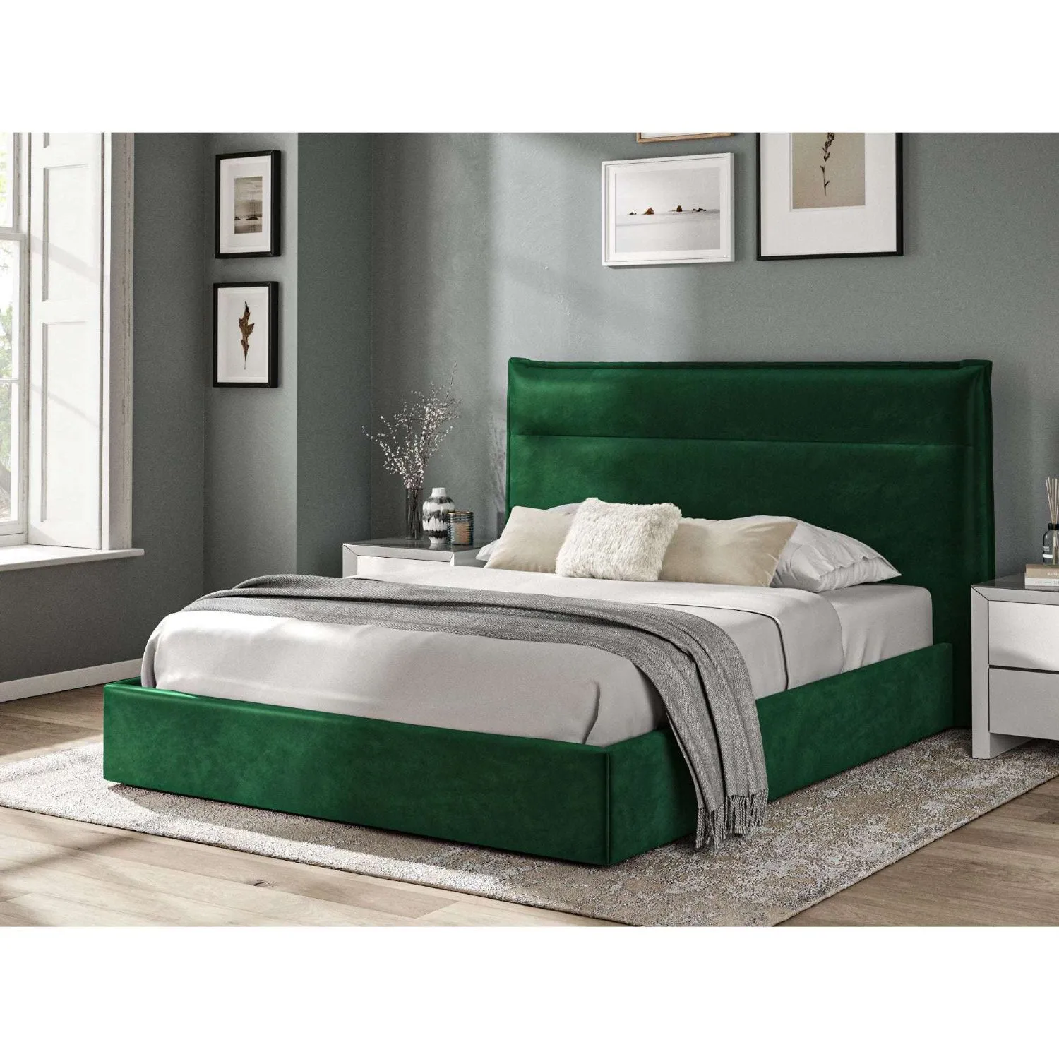 Fabric Bed Collection Green 4