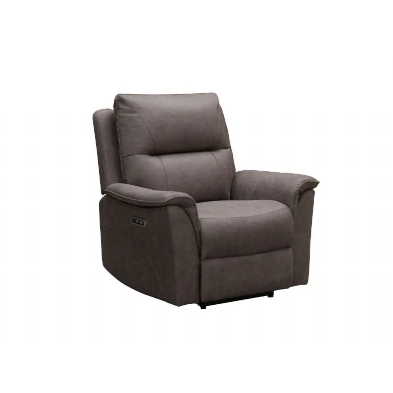 Modern Truffle Fabric 1 Seater Electric Reclining Armchair