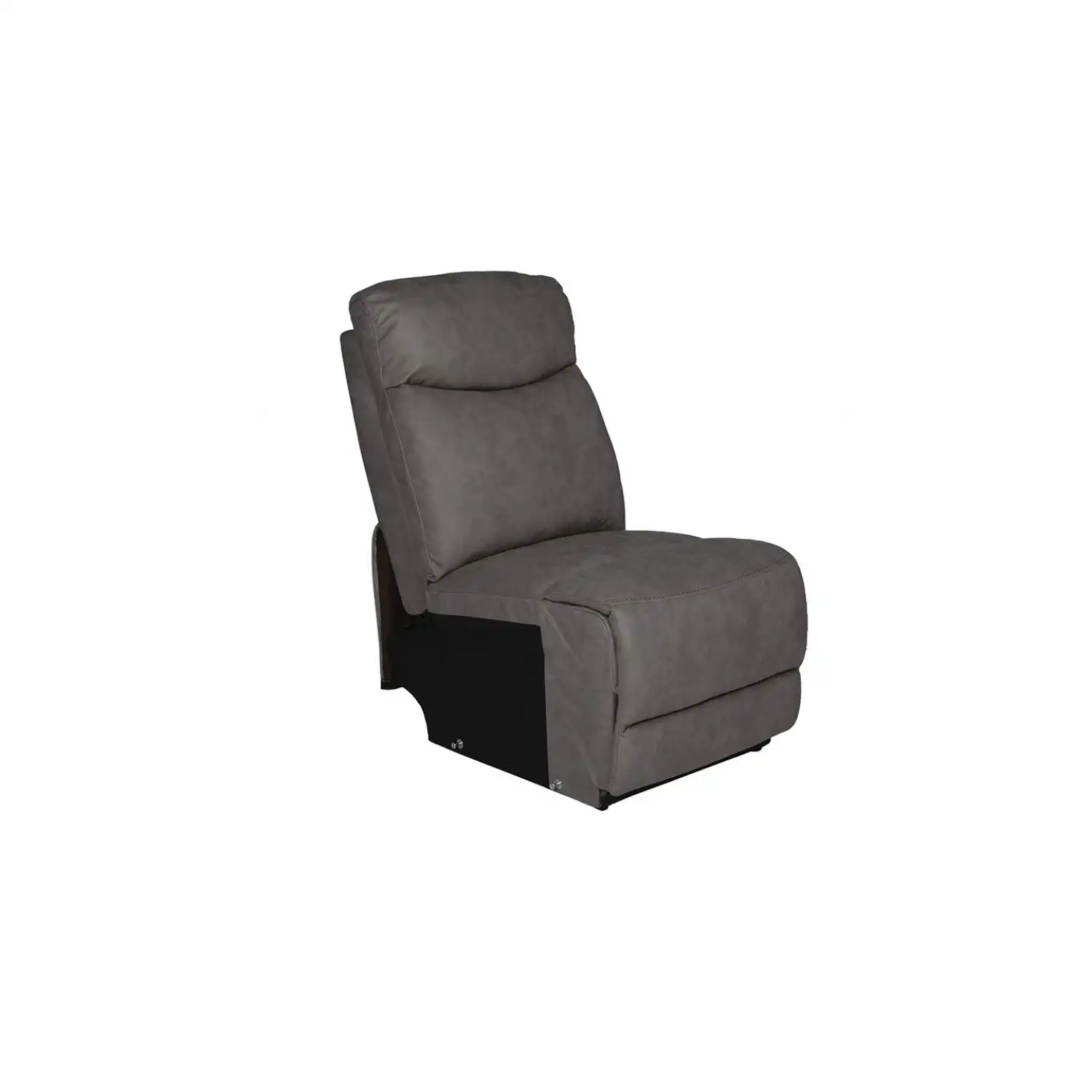 Armless 1 Seat Sectional Grey