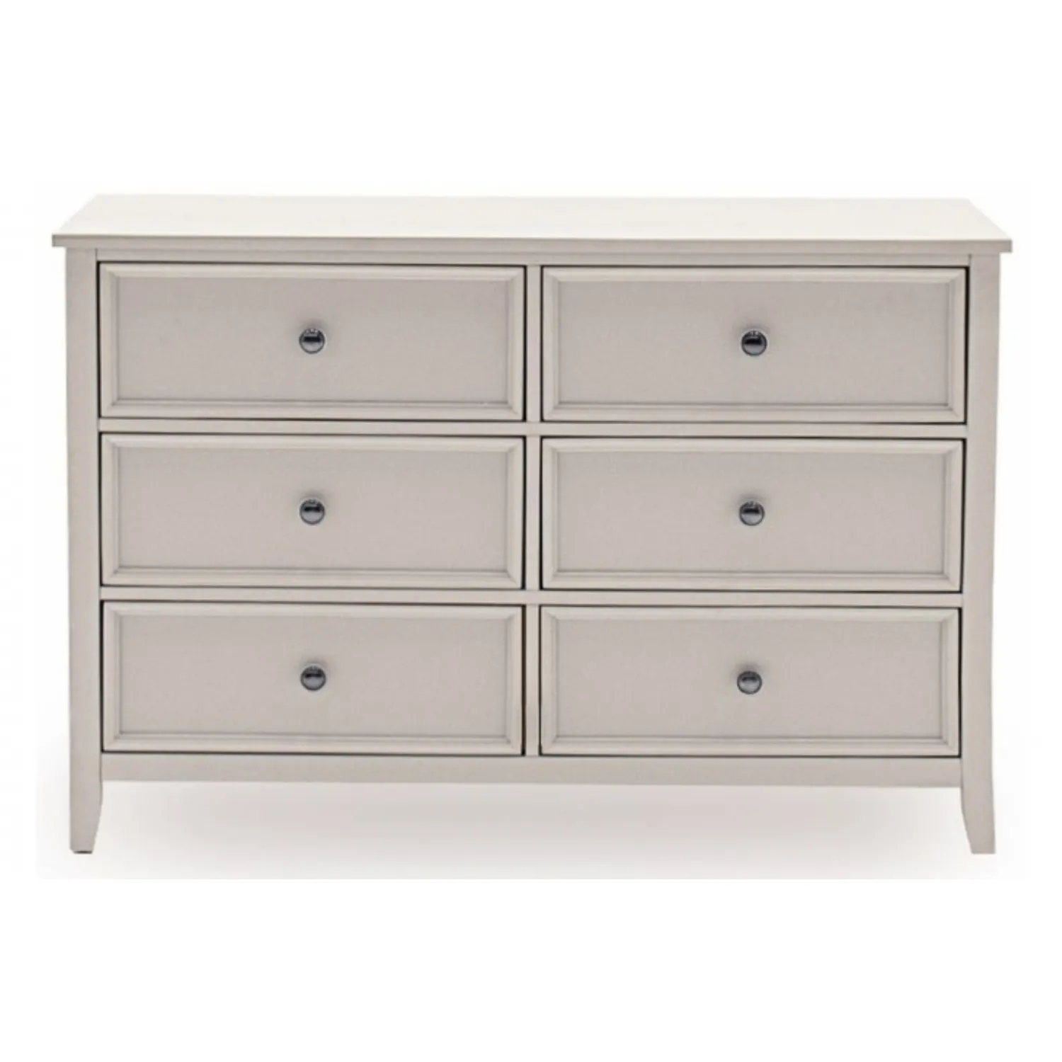 Clay Grey Painted 6 Drawer Midi Chest
