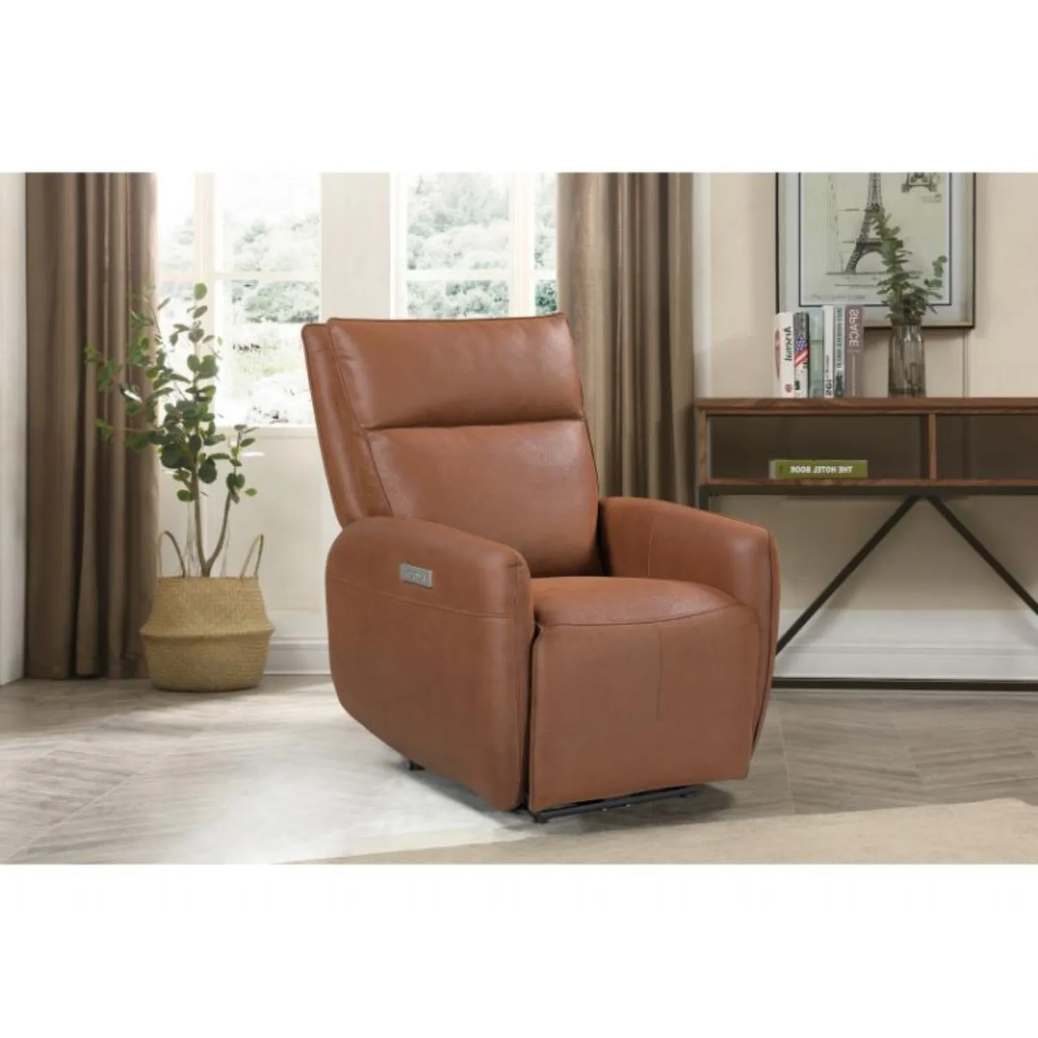 Tucson Heated Power Recliner Brown