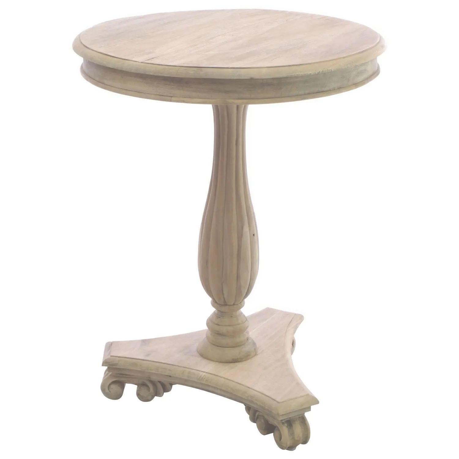 Traditional Wooden Round Lamp Table