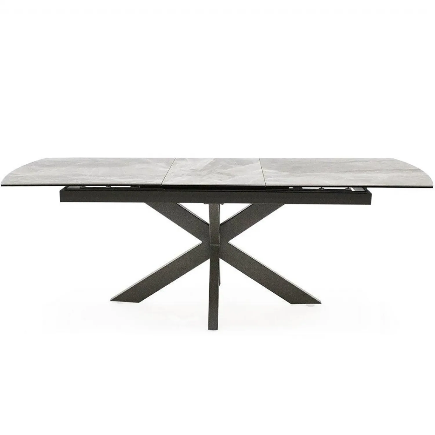 Grey Ceramic Top Large Extending Dining Table